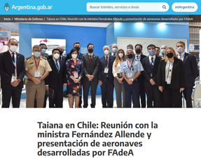 DTA S.A. en FIDAE Chile 2022: presentación de aeronaves y agenda de defensa